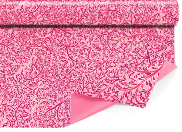 Patterned Claybrill roll Clarisan for bouquets 0.80x40 m rose 35