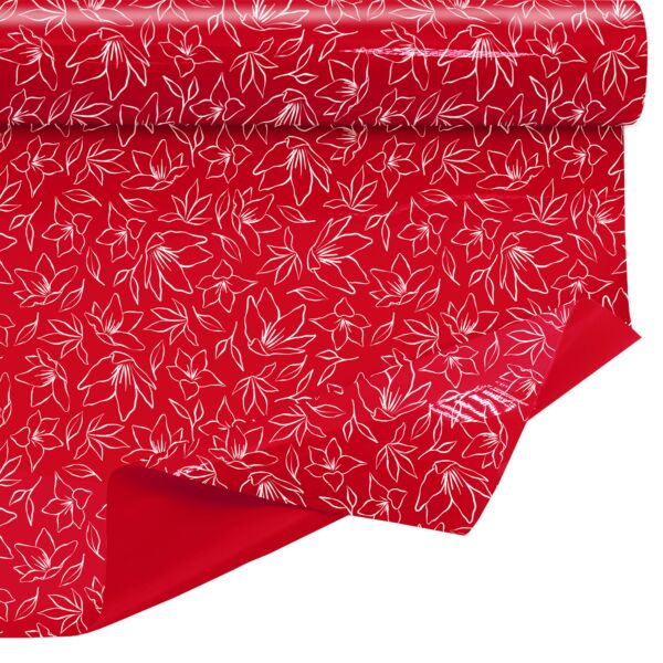 Patterned Clayrbrill roll Baki for bouquets 0.80x40 m rouge 35