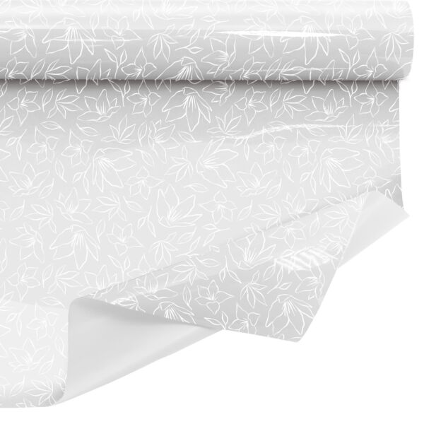 Patterned Clayrbrill roll Baki for bouquets 0.80x40 m blanc 35