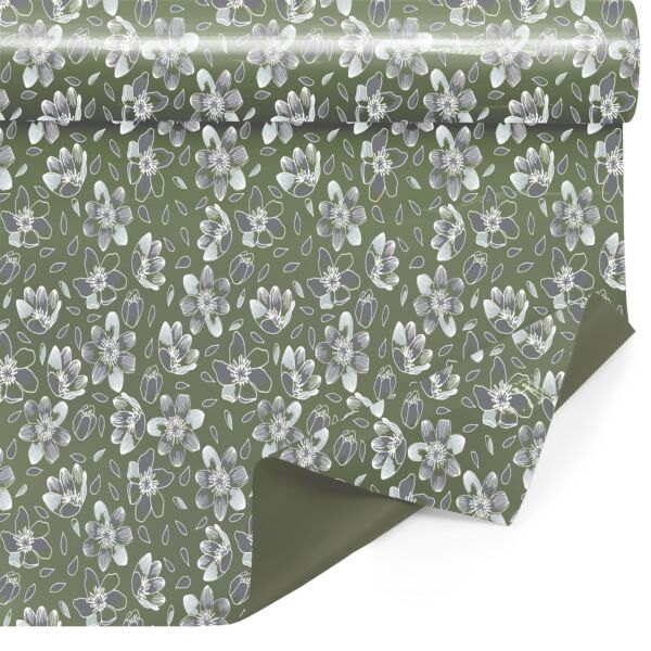 Patterned Claybrill roll Léna for bouquets 0.79x40 m vert 35