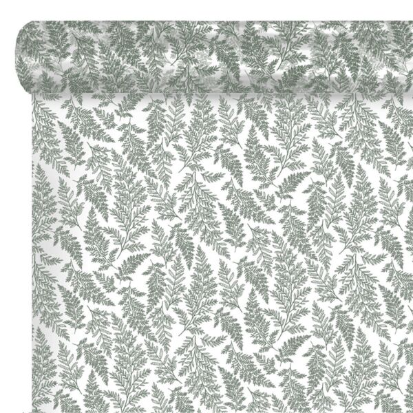 Patterned polypro roll Cyrielle for bouquets 0.80x100 m vert 35
