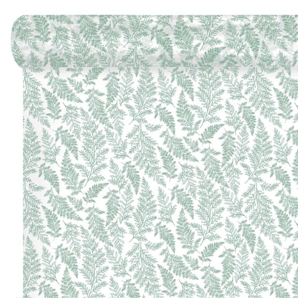 Patterned polypro roll Cyrielle for bouquets 0.80x100 m vert 35
