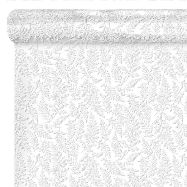 Patterned polypro roll Cyrielle for bouquets 0.80x100 m blanc 35