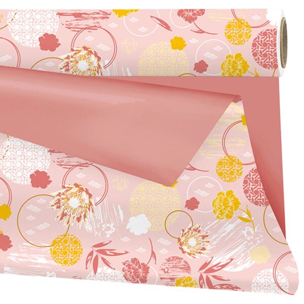 Rouleau en polypropylène mat Aiko 0.69x40 m rose 40
