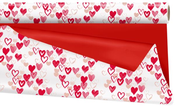 Mat polypro roll My love 0.99x25 m rouge 40