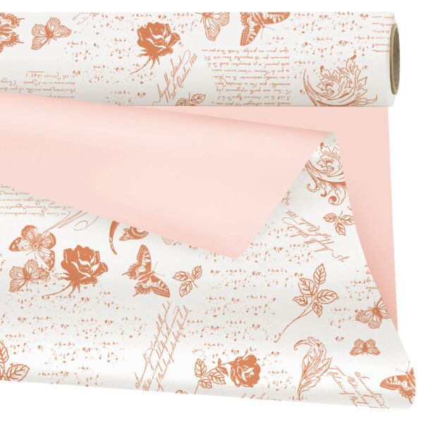 Rouleau de polypropylène mat Romance 0.79x25 m marron 40