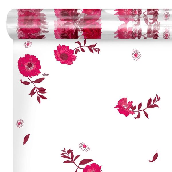 Patterned polypro roll Dynasty for bouquets 0.80x120 m rose 35