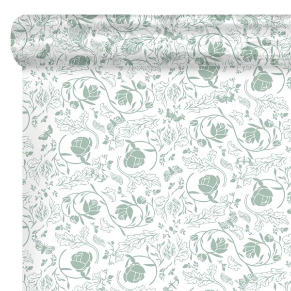 Rouleau de polypropylène fantaisie Enchantée pour bouquets 0.80x100 m vert 35