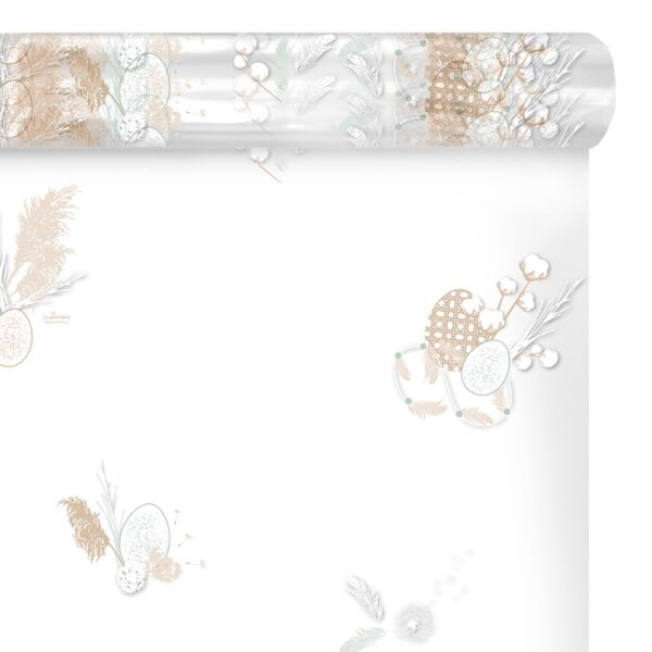 Rouleau de polypropylène fantaisie Esther pour bouquets 0.80x120 m beige 35