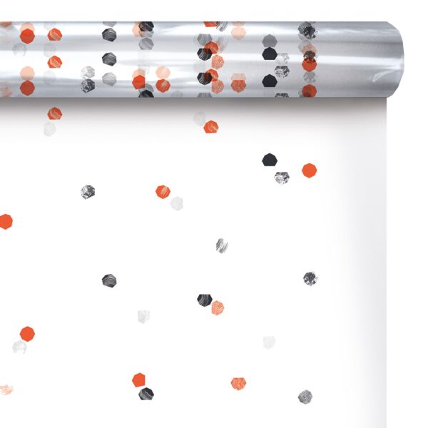 Rouleau de polypropylène fantaisie Firasia pour bouquets 0.80x120 m orange 40