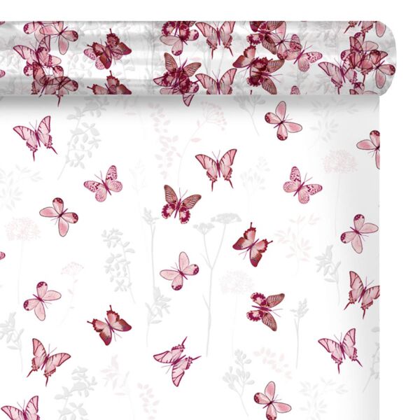 Patterned polypro roll Floraison for bouquets 0.80x100 m rose 35