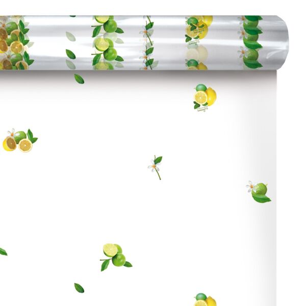 Patterned polypro roll Citrons for bouquets 1.00x120 m multicouleur 35