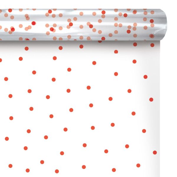 Rouleau de polypropylène fantaisie Dots pour bouquets