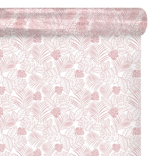 Patterned polypro roll Jungle for bouquets 0.80x100 m rose 35