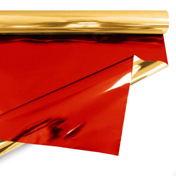 Metallic polypro roll duo for bouquets 0.69x50 m or