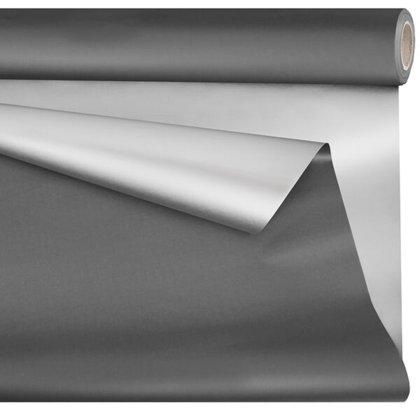 Rouleau en polypropylène Duo mat metal 0.79x25 m noir 35