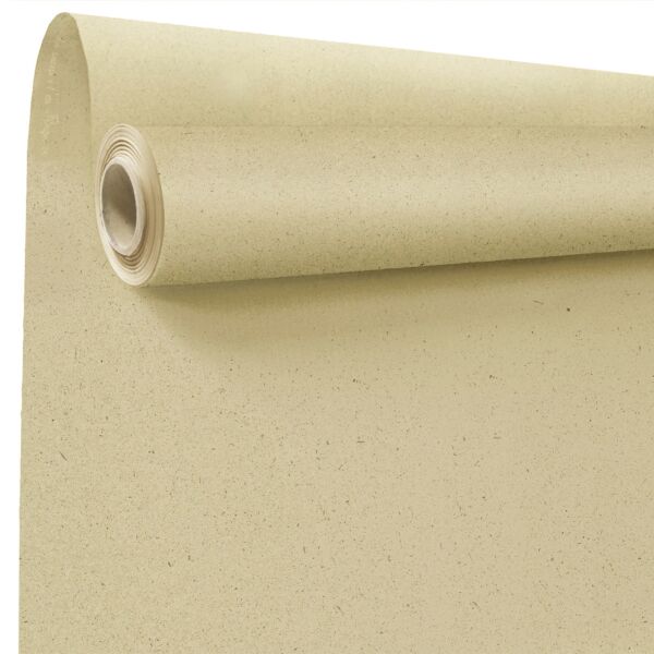 Eco-friendly grass fiber paper roll 0.80x40 m neutre 80 gr-m2