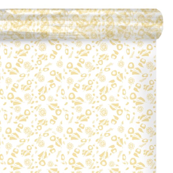 Patterned polypro roll Poppy for grand mother's day 0.80x100 m beige 35