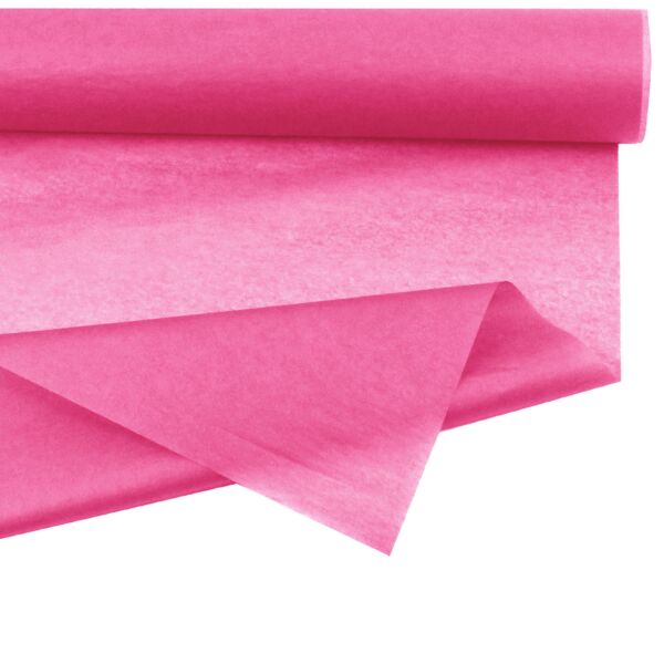 Rouleau de papier de soie clayrsoie 50m, emballage et décoration 0.75x50 m  rose