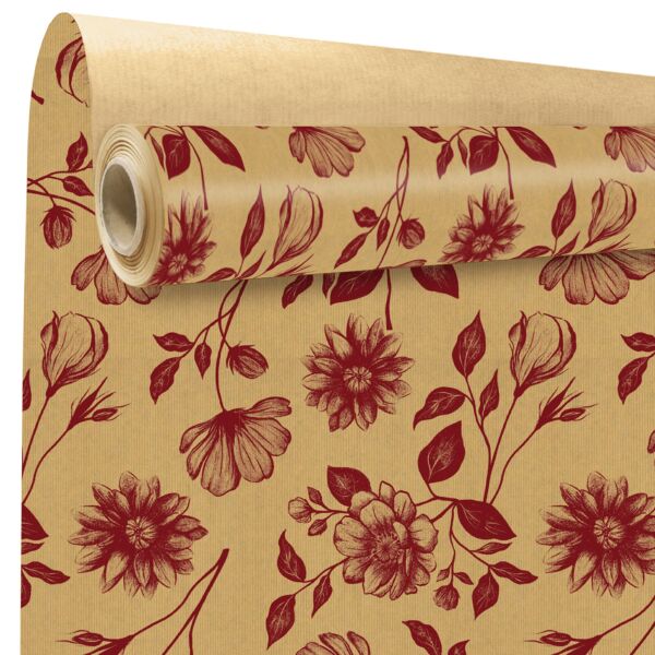 Rouleau kraft fantaisie Sydney 0.79x40 m rouge 60