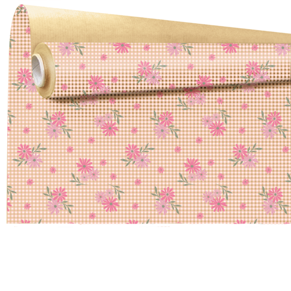 Patterned kraft roll Rosalie