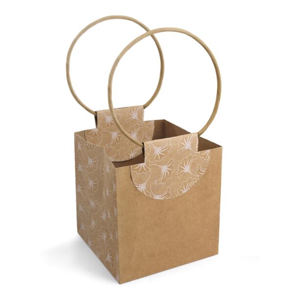Water resistant cardboard bag Evidence for transport 180 x 180 x 180 mm blanc