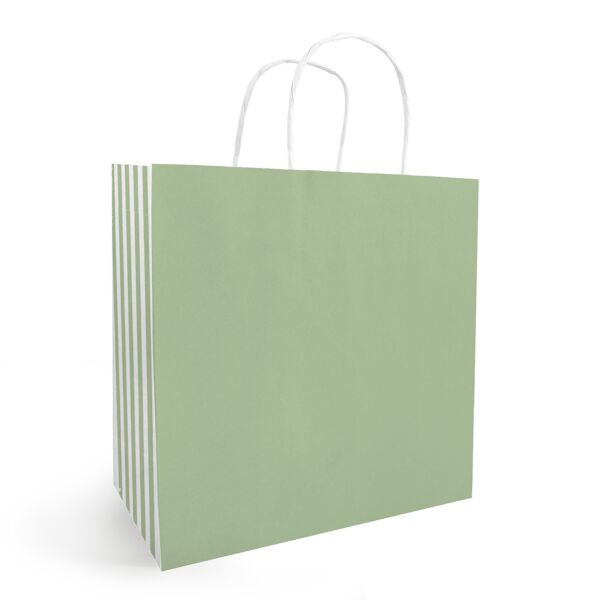 Sacs Kraft Giulia 180 + 80 x 220 mm vert
