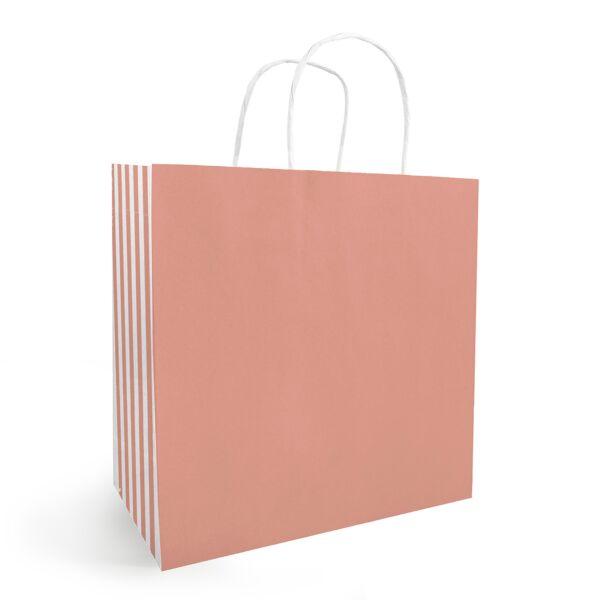 Sacs Kraft Giulia 180 + 80 x 220 mm rose