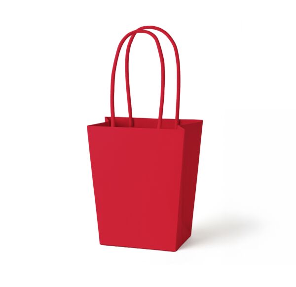 Sac en carton Signature pour le transport 110 x 150 x 170 mm rouge