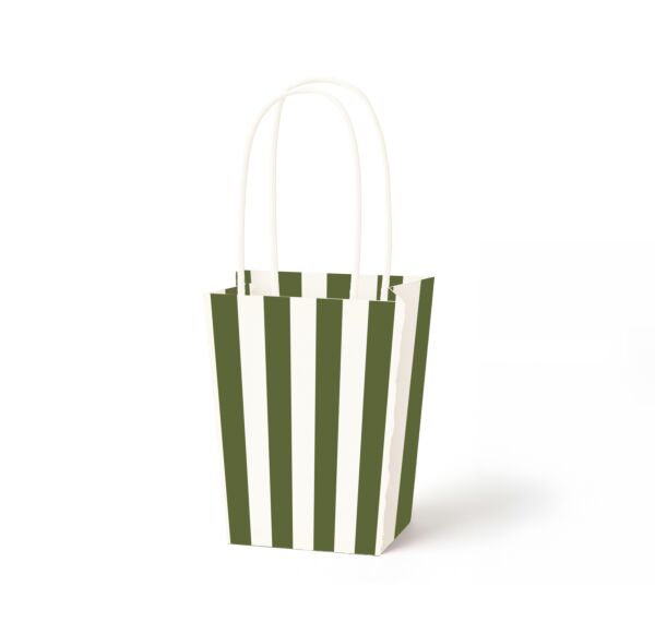 Sac en carton Signature pour le transport 95 x 125 x 160 mm vert