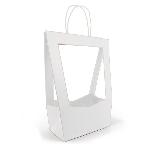 Bag Medaillon White - M - (14x23x38cm) 1TK