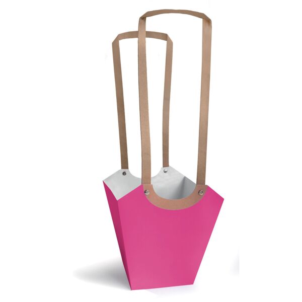 Sac en carton résistant à l'eau Aqua pour le transport b:100 B:170 H:190 mm rose