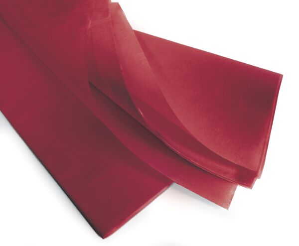 Water resistant silk paper sheets in a tube Sirius Tube 50x75 cm rouge 17