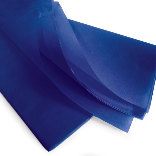 Water resistant silk paper sheets in a tube Sirius Tube 50x75 cm bleu 17