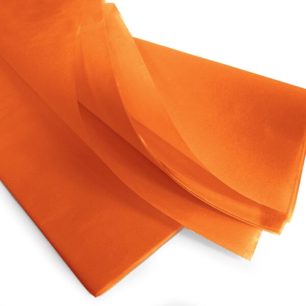 Water resistant silk paper sheets Sirius 50x75 cm orange 17