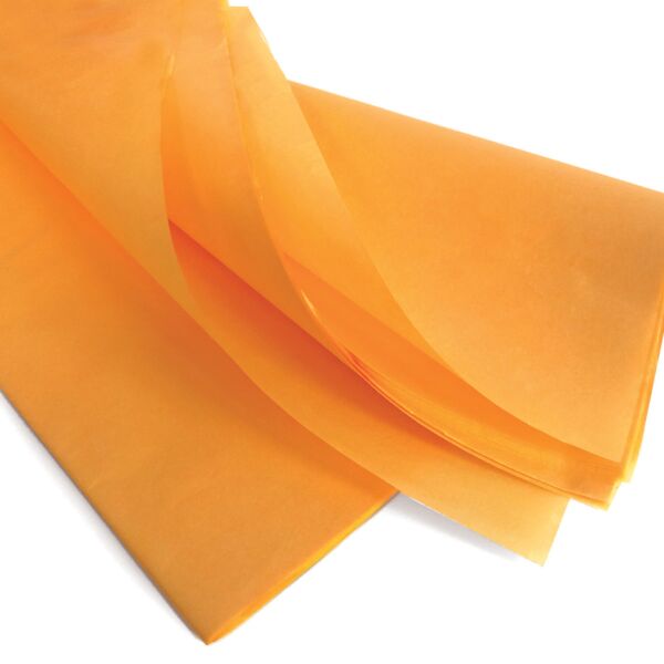 Water resistant silk paper sheets Sirius 50x75 cm orange 17