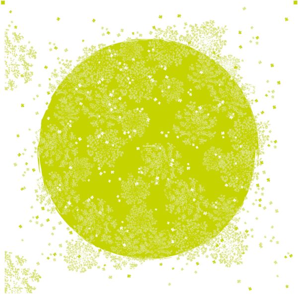 Polypro printed sheets Trendy for water reserve 80x80 cm vert 40