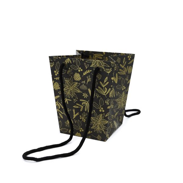 Sac en carton Signature pour le transport 110 x 150 x 170 mm noir