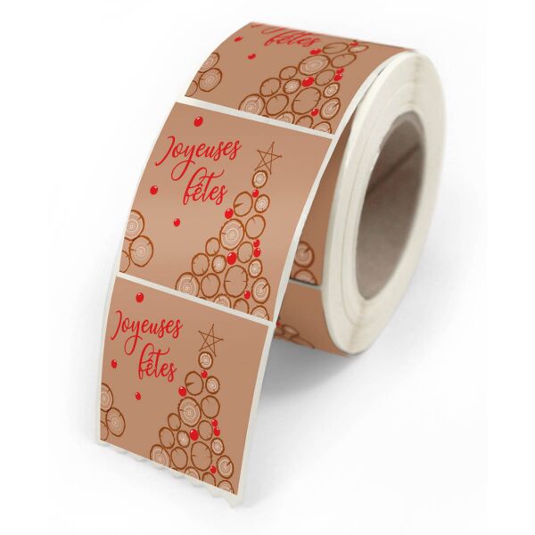 Etiquettes cadeau adhésives pour emballage 40x35 multicouleur