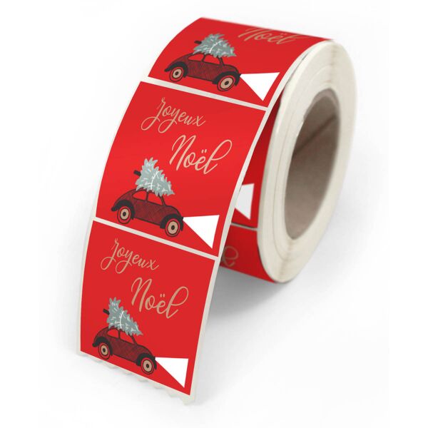 Adhesive gift labels for wrappings 40x35 multicouleur