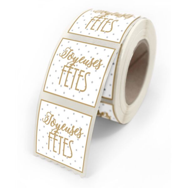 Adhesive gift labels for wrappings 40x35 multicouleur