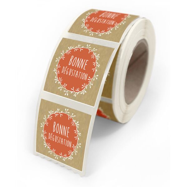 Adhesive gift labels for wrappings 40x35 multicouleur