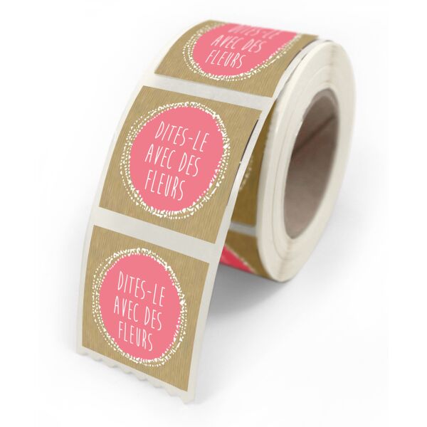Adhesive gift labels for wrappings 40x35 multicouleur
