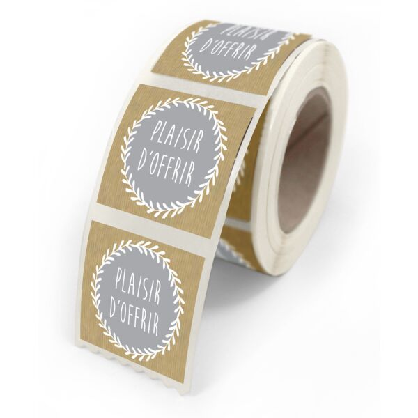 Adhesive gift labels for wrappings 40x35 multicouleur