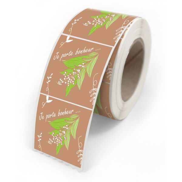 Adhesive gift labels for wrappings 40x35 multicouleur