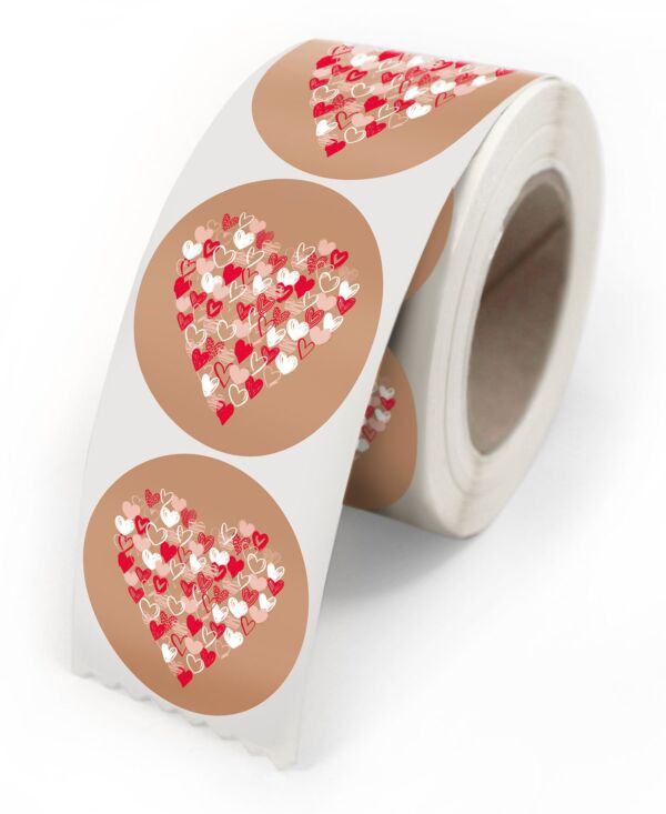 Adhesive gift labels for wrappings 40x40 multicouleur