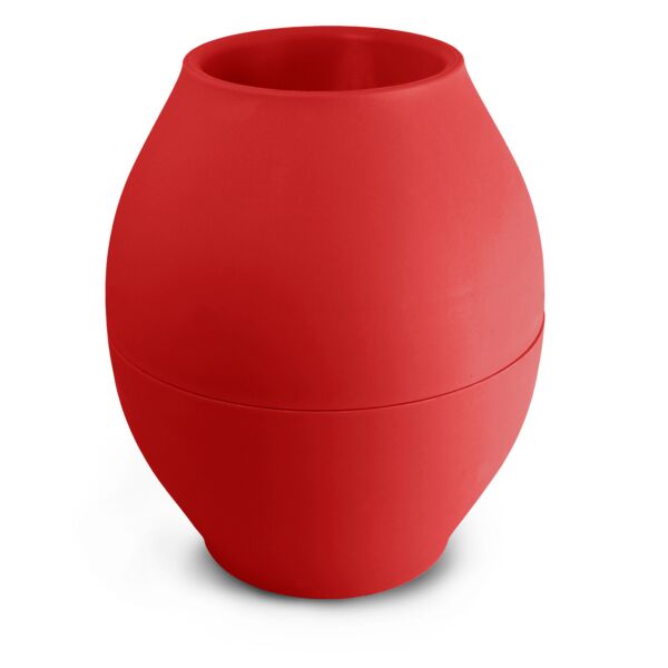 Vase diabol'o anti-renversement 150-88 X 176mm rouge