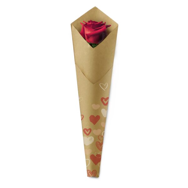 Wrap for roses - My love 73x15x3.5 cm rouge