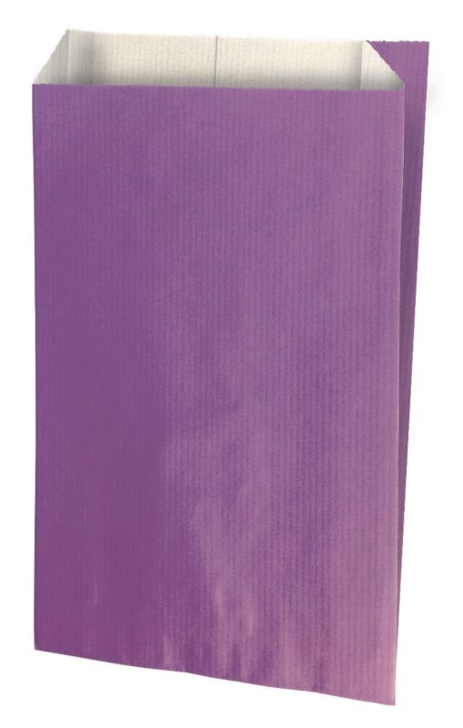 Plain bleached kraft envelope 16x27x8cm violet
