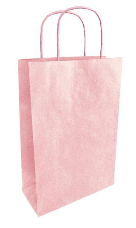 Eco-friendly beetroot paper bag 230 + 120 x 300 mm rose